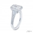 JB Star Platinum 2.37 ct Emerald Cut Diamond Engagement Ring