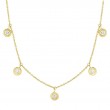 Roberto Coin 18K Yellow Gold Diamonds By The Inch 5 Station Diamond Drop Necklace