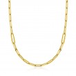 Roberto Coin 18K Yellow Gold Designer Gold Paperclip Link Chain Necklace