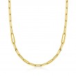 Roberto Coin 18K Yellow Gold Designer Gold Paperclip Link Chain Necklace