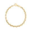 Roberto Coin 18K Yellow Gold Designer Gold Square Link Chain Bracelet