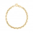 Roberto Coin 18K Yellow Gold Designer Gold Square Link Chain Bracelet