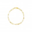 Roberto Coin 18K Yellow Gold Designer Gold Thin Paper Clip Link Bracelet