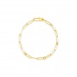 Roberto Coin 18K Yellow Gold Designer Gold Thin Paper Clip Link Bracelet