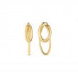 Roberto Coin 18K Yellow Gold Designer Gold Double Hoop Earrings