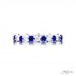 JB Star Sapphire & Diamond Eternity Band 0.80 ctw Round Alternating
