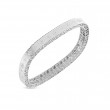 Roberto Coin 18K White Gold Princess Diamond Bangle Bracelet