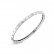 Roberto Coin 18K White Gold Symphony Pois Moi Oval Bangle Bracelet