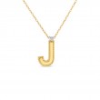 Roberto Coin 18K Yellow Gold Diamond Princess Letter 