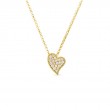 Roberto Coin 18K Yellow Gold New Barocco Diamond Heart Pendant