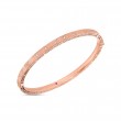 Roberto Coin 18K Rose Gold Symphony Princess Diamond Bangle Bracelet