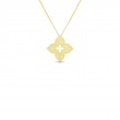 Roberto Coin 18K Yellow Gold Venetian Princess Petite Diamond Flower Necklace