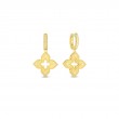 Roberto Coin 18K Yellow Gold Venetian Princess Petite Diamond Flower Drop Earrings