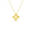Roberto Coin 18K Yellow Gold Venetian Princess Petite Diamond Flower Necklace