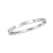 Roberto Coin 18K White Gold Rhodium Plated Love In Verona Bangle