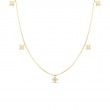 Roberto Coin 18K Yellow Gold Love By The Yard Dangling Diamond Flower Necklace