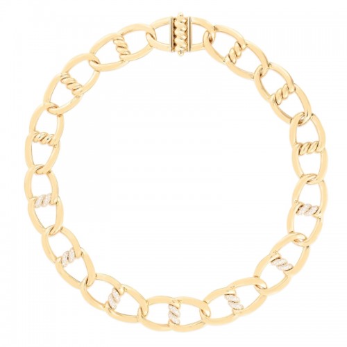 Roberto Coin 18K Yellow Gold Diamond Cialoma Necklace