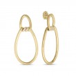 Roberto Coin 18K Yellow Gold Cialoma Diamond Accent Door Knocker Drop Earrings