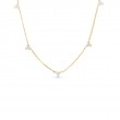 Roberto Coin 18K Yellow Gold Diamonds By The Inch Love 5 Station Diamond Necklace