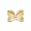 Roberto Coin 18K Yellow Gold Cialoma Diamond X Ring