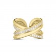 Roberto Coin 18K Yellow Gold Cialoma Diamond X Ring