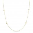 Roberto Coin 18K Yellow Gold Love By The Yard Diamond Flower Station Necklace