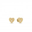Roberto Coin 18K Yellow Gold Venetian Princess Small Heart Medallion Stud Earrings