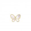 Roberto Coin 18K Yellow Gold Jasmine Diamond And Mother Of Pearl Butterfly Ring