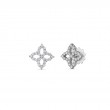 Roberto Coin 18K White Gold Princess Flower Medium Diamond Flower Stud Earrings