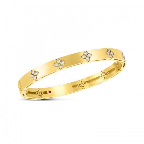 Roberto Coin 18K Yellow Gold Verona Diamond Bangle Bracelet