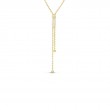 Roberto Coin 18K Yellow Gold Tassel Diamond Zipper Necklace