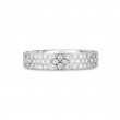 Roberto Coin 18K White Gold Rhodium Plated Love In Verona Diamond Ring