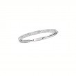 Roberto Coin 18K White Gold Rhodium Plated Love In Verona 4.5Mm Wide Diamond Bangle Bracelet