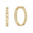 Roberto Coin 18K Yellow Gold Navarra Hoop Earrings