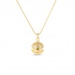 Roberto Coin 18K Yellow Gold Mosaic Bead Diamond Pendant Necklace