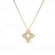 Roberto Coin 18K Yellow Gold Venetian Princess Diamond Flower Pendant