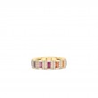 Roberto Coin 18K Yellow Gold Obelisco Pave Diamond And Mixed Sapphires Ring