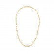 Roberto Coin 18K Yellow Gold Designer Gold Alternating Long And Short Oval Link Chain Necklace