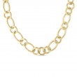 Roberto Coin 18K Yellow Gold Oval And Round Link Chain Necklace