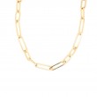 Roberto Coin 18K Yellow Gold Designer Gold Alternating Oval Link Paperclip Chain