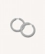 Florentine Finish Small Round Hoop Earrings