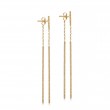 Florentine Finish Double Magic Wand Earrings