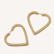 Large Cuore Hoop Earrings