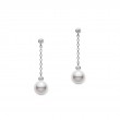 Mikimoto Akoya Pearl and Diamond Drop Earrings