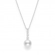 Mikimoto White South Sea Pearl and Diamond Pendant