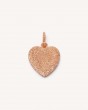 Florentine Finish Small Cuore Pendant