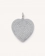 White Diamond Pav´ Cuore Pendant