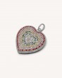 Rainbow Pav´ Cuore Pendant