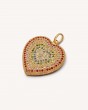 Rainbow Pave Cuore Pendant