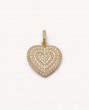 White Diamond Pavé Small Cuore Pendant